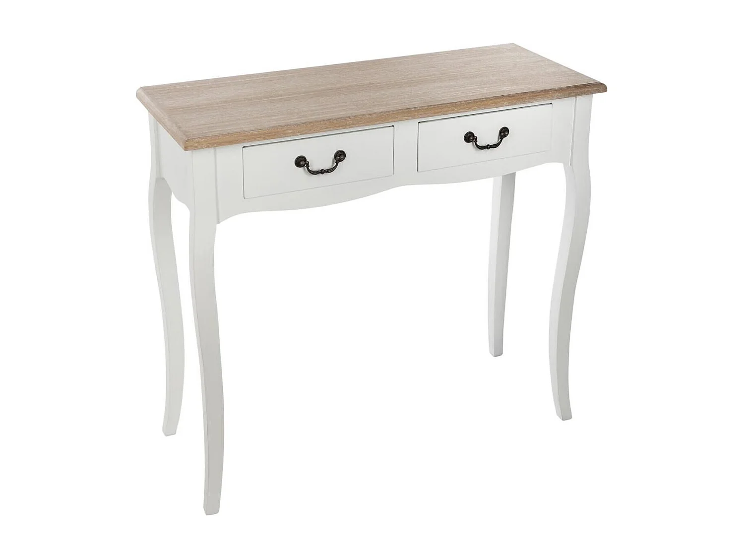 Console 2 Tiroirs "Chrysa" 86cm Naturel