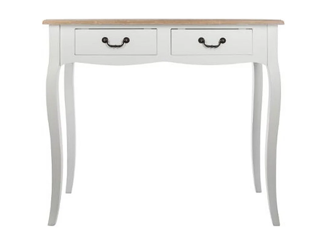 Console 2 Tiroirs "Chrysa" 86cm Naturel