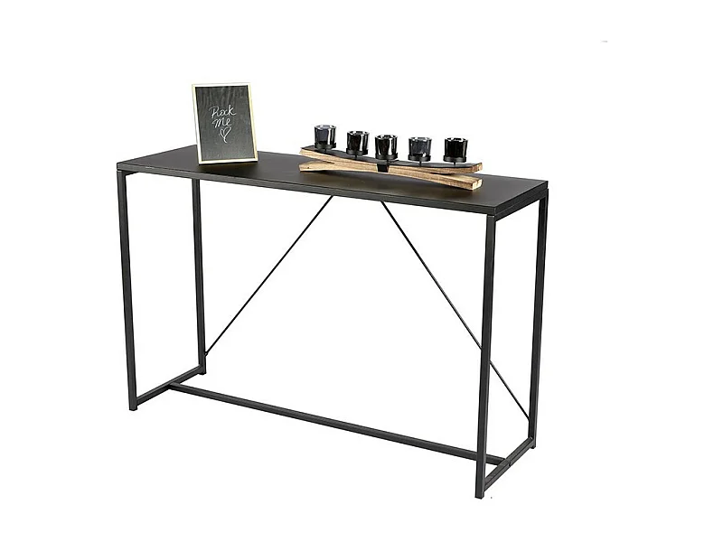 Console en métal noir Charleston