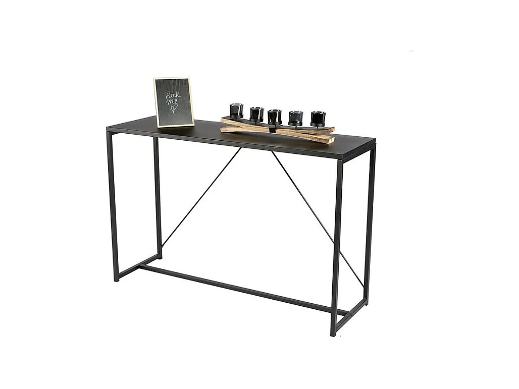 Console en métal noir Charleston