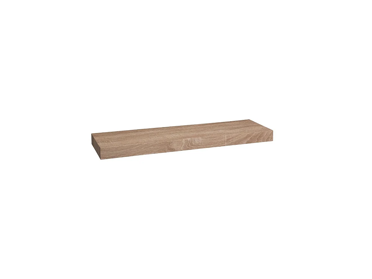 Étagère murale flottante coloris Chêne naturel L 60 cm Fixations invisibles