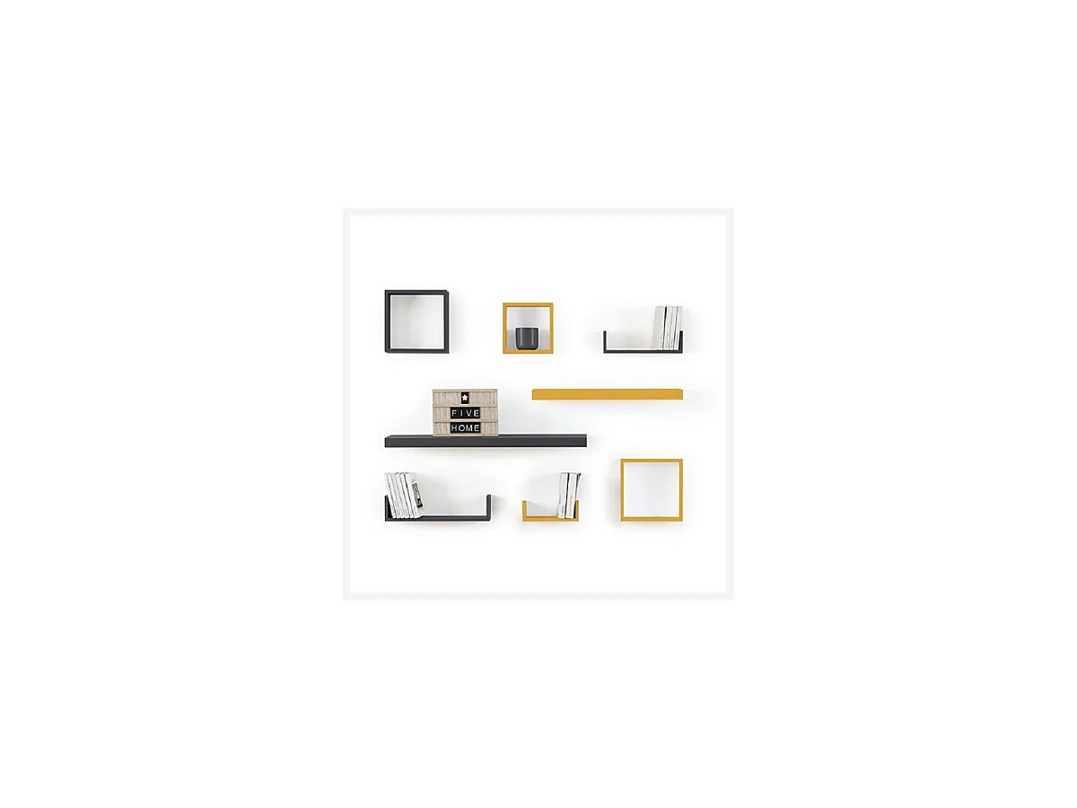 Étagère murale flottante coloris Chêne naturel L 60 cm Fixations invisibles