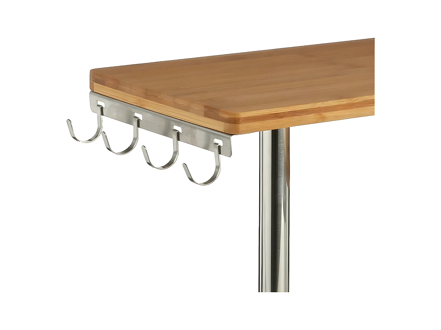 Etagère d'Angle Cuisine "Bambou" 43cm Naturel