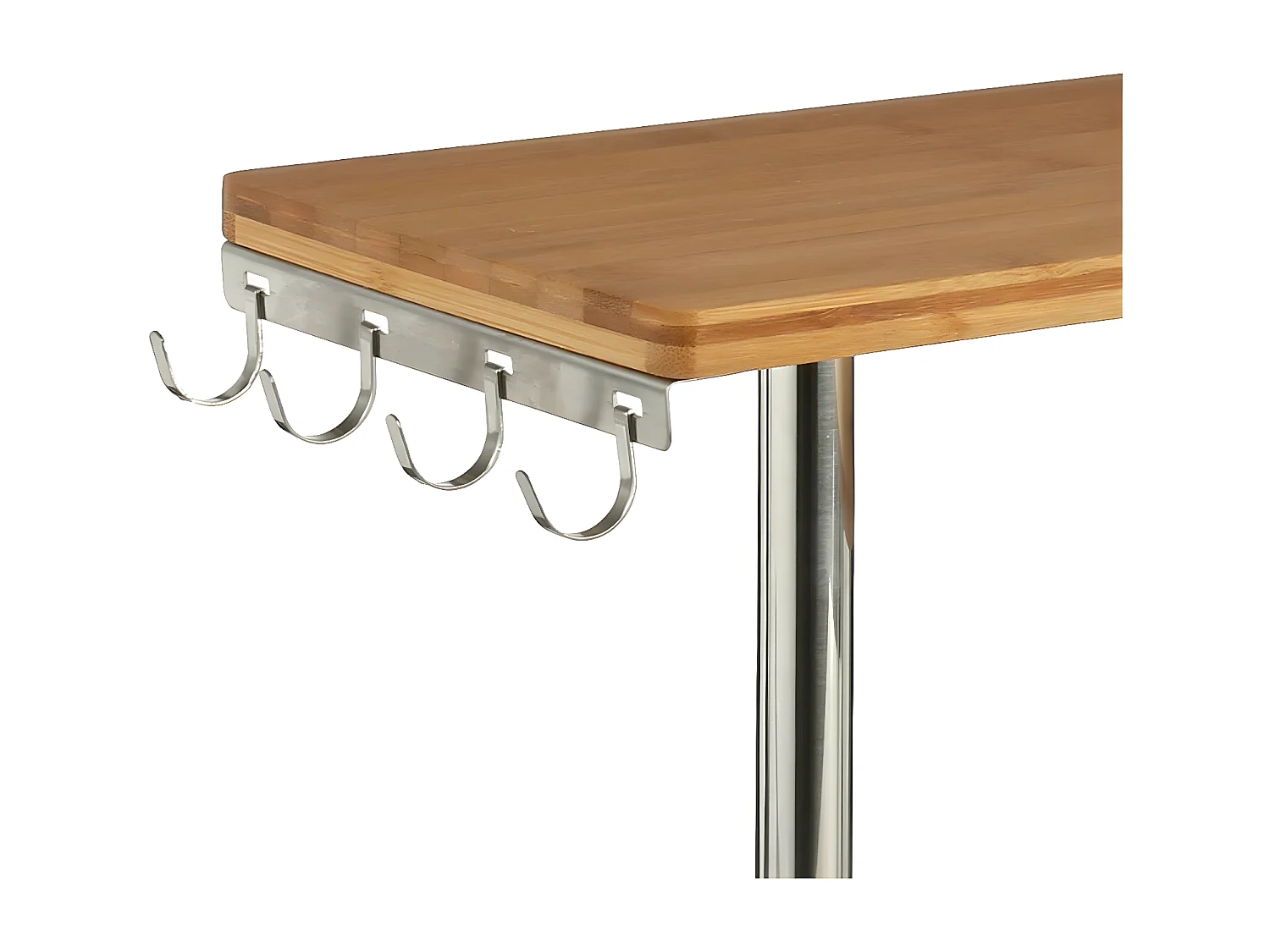 Etagère d'Angle Cuisine "Bambou" 43cm Naturel