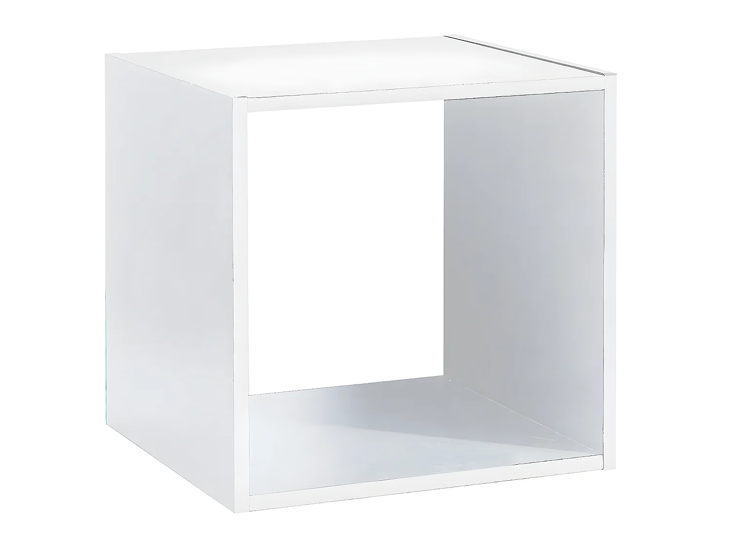 Meuble Étagère 1 case de rangement Blanc H 34.5 cm - à poser ou mural