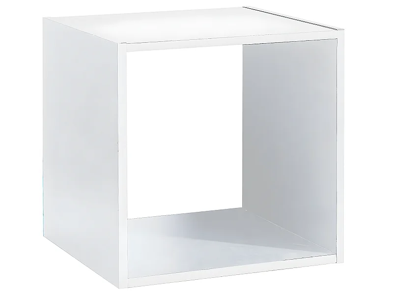 Meuble Étagère 1 case de rangement Blanc H 34.5 cm - à poser ou mural