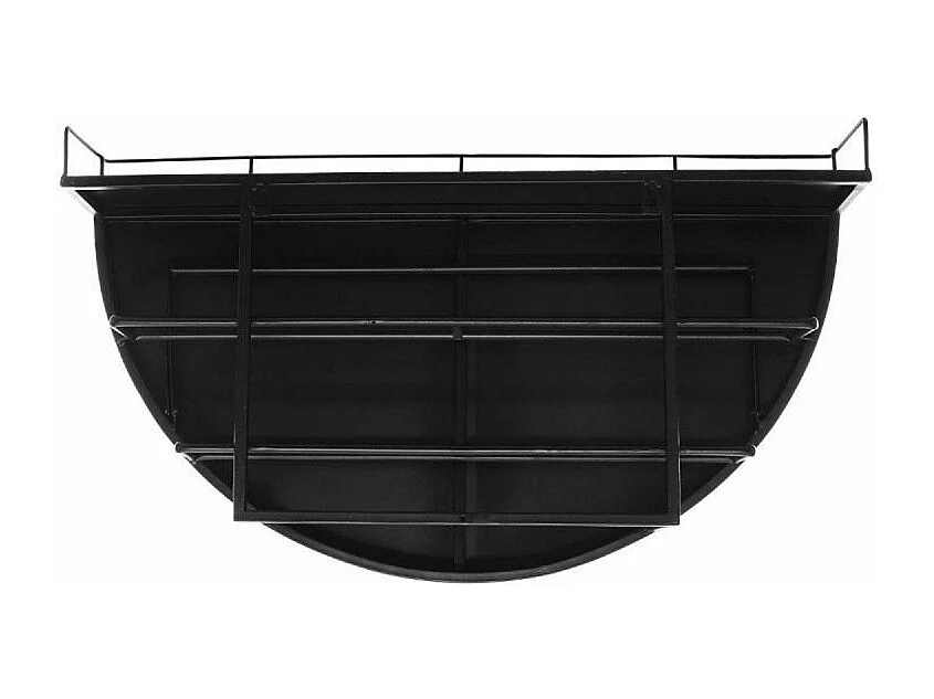 Étagère Murale Métal "Porte-Bouteille" 68cm Noir