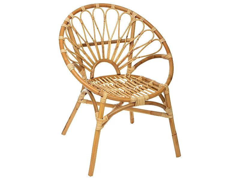 Fauteuil en Rotin naturel H 84 cm