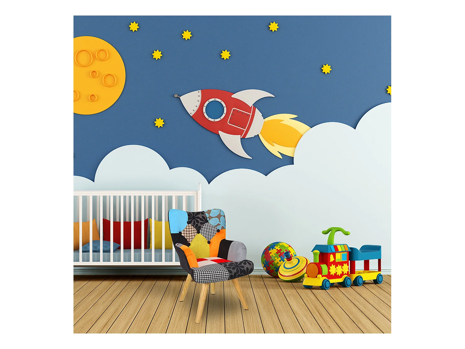 Fauteuil Helsinki Patchwork Enfant