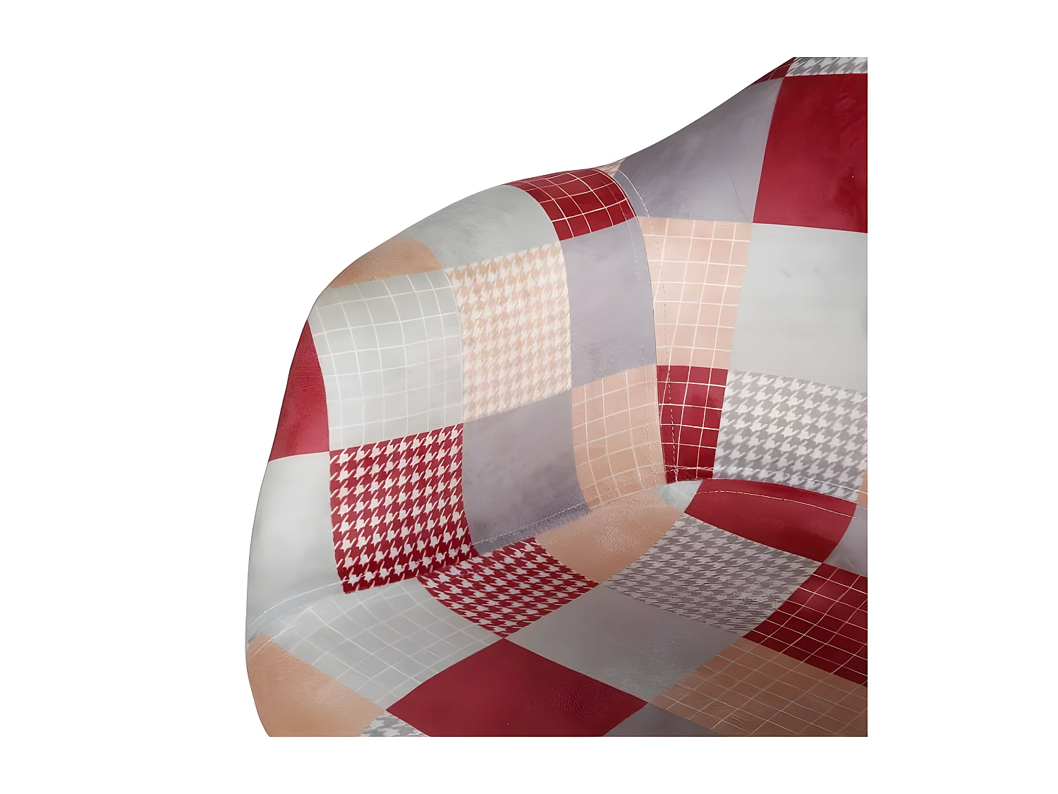 Fauteuil enfant patchwork rose Ostaria