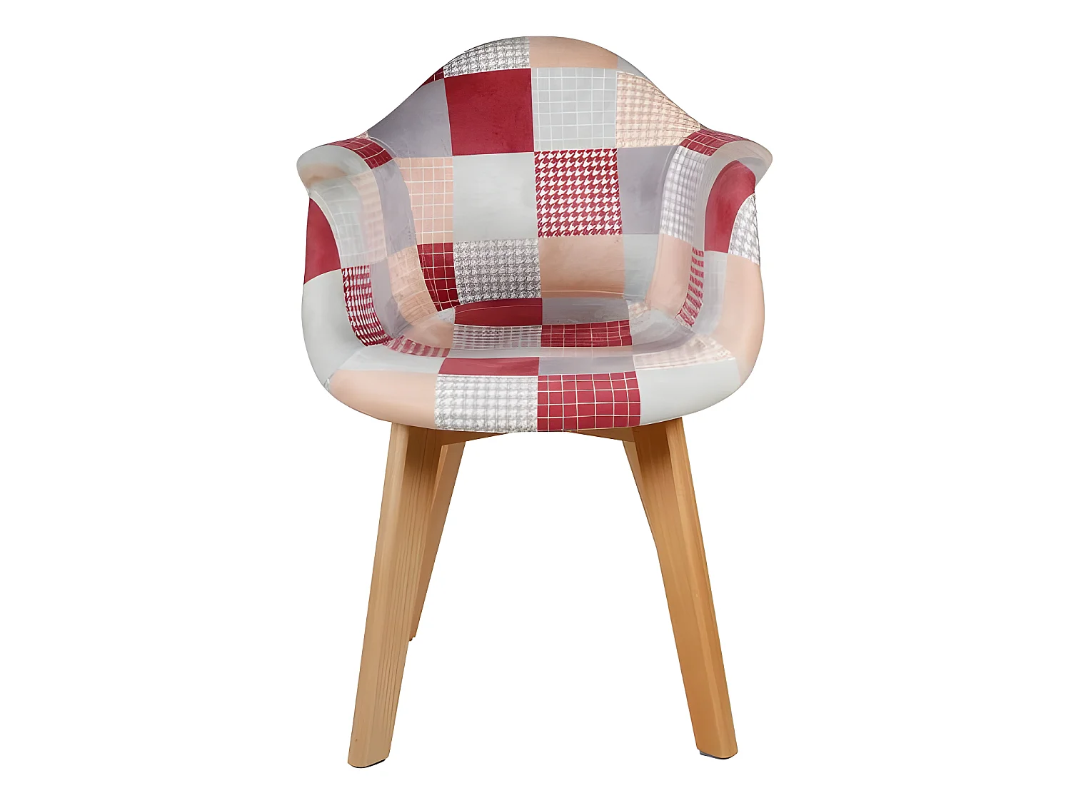 Fauteuil enfant patchwork rose Ostaria