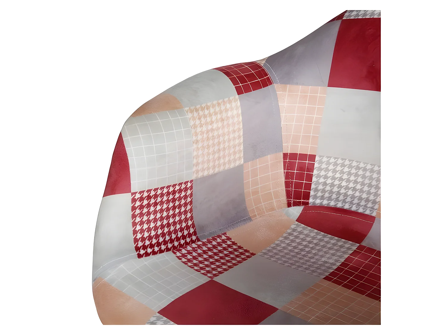 Fauteuil enfant patchwork rose Ostaria