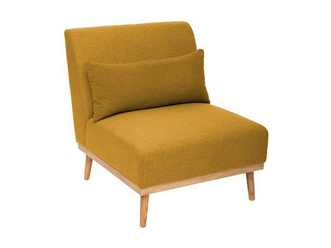 Fauteuil Design "Andria" 80cm Ocre