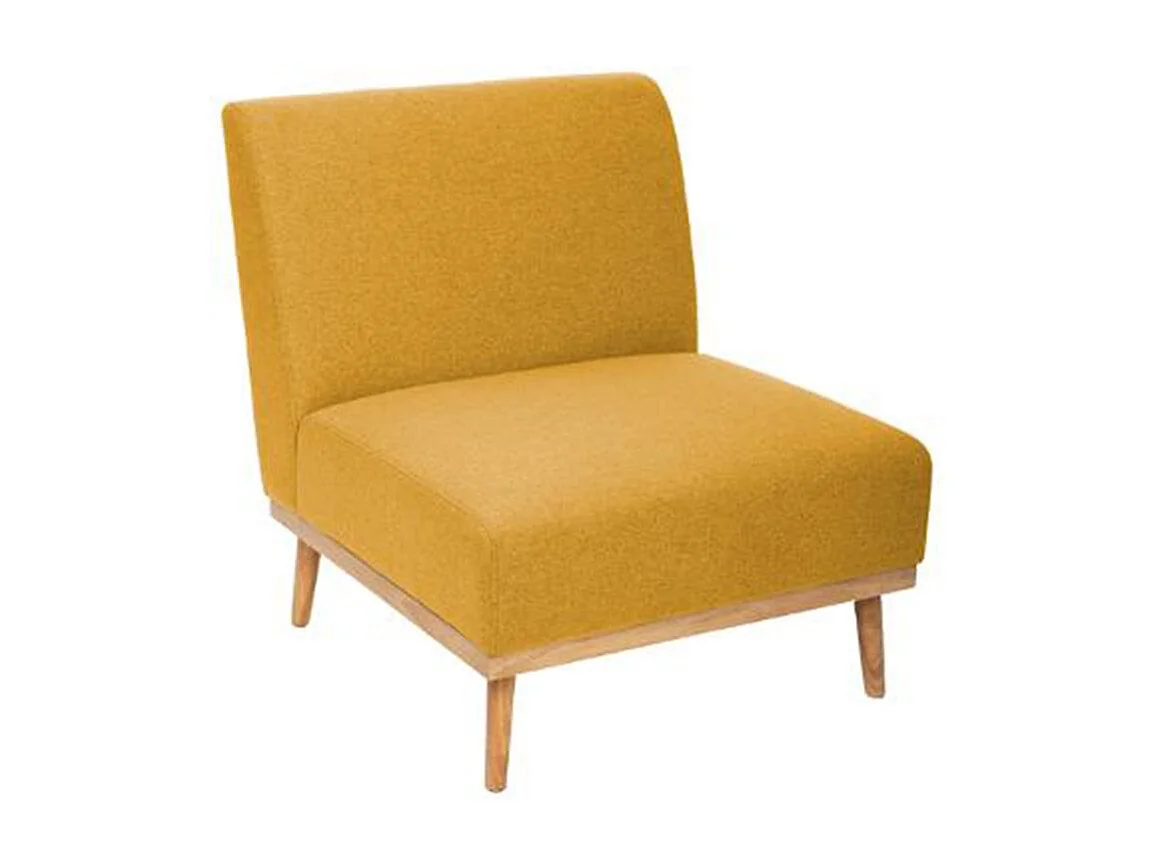 Fauteuil Design "Andria" 80cm Ocre