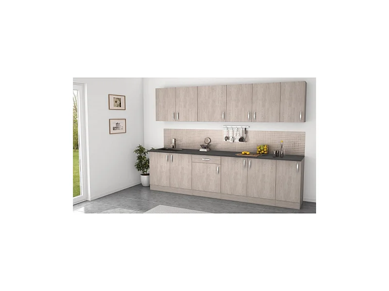 Colonne de cuisine 2 portes 60 cm Paprika