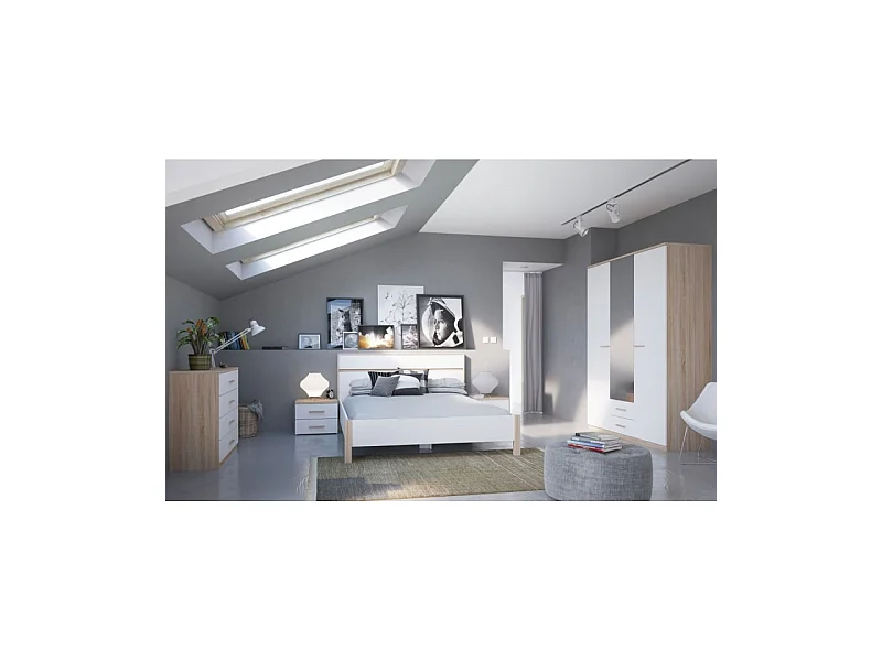 Roupeiro 3P+2G c/espelho Selena