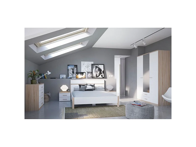 Roupeiro 3P+2G c/espelho Selena