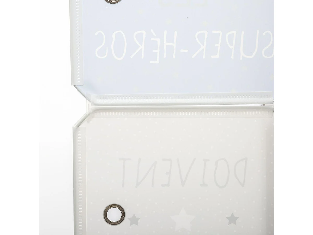 Armoire Penderie Enfants "Univers" 124cm Bleu