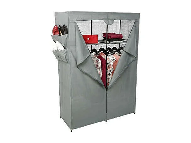 Armoire 2 Etagères avec Penderie Violet