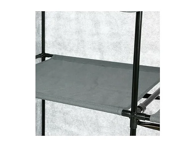 Armoire 2 Etagères avec Penderie Violet