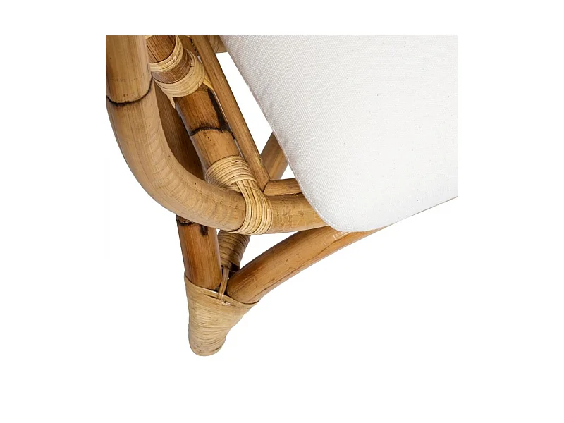 Fauteuil Design en Rotin "Farah" 79cm Naturel