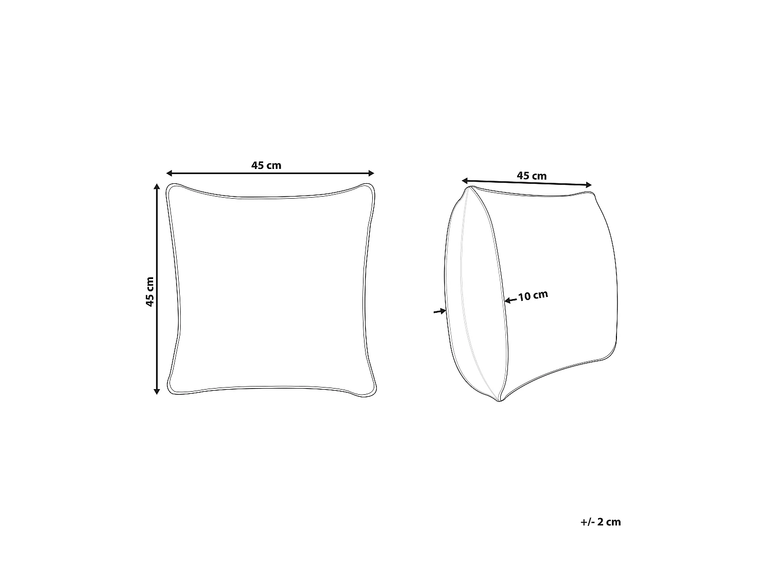 Dekokissen mit Füllung Samtstoff weiß Blättermuster 45x45 cm Boho Modern Quinoa