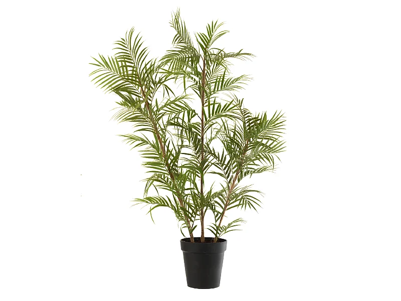 Plante Artificielle "Palmier en Pot" 108cm Vert