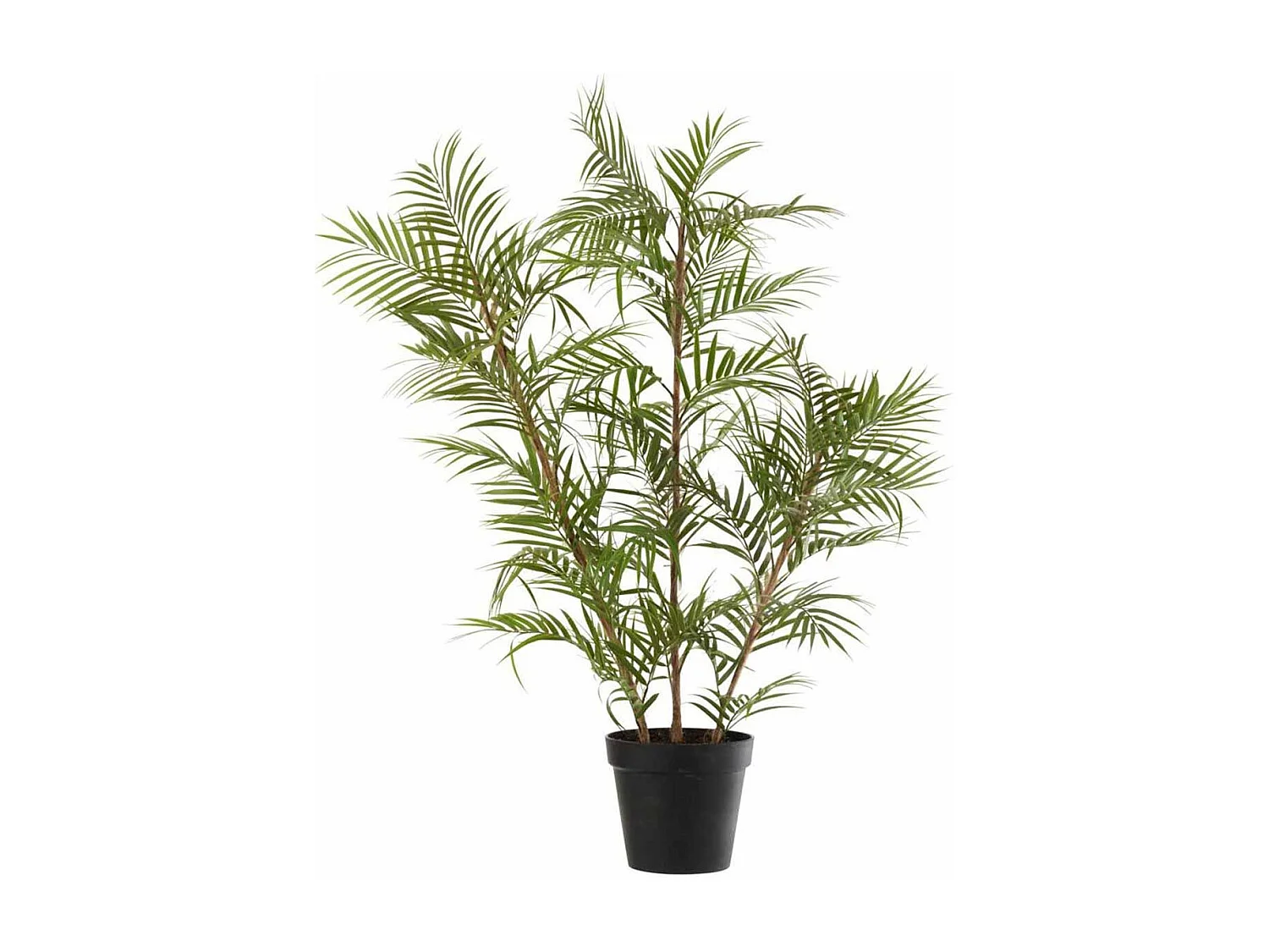 Palmera en maceta de tela verde 60x31x114 cm