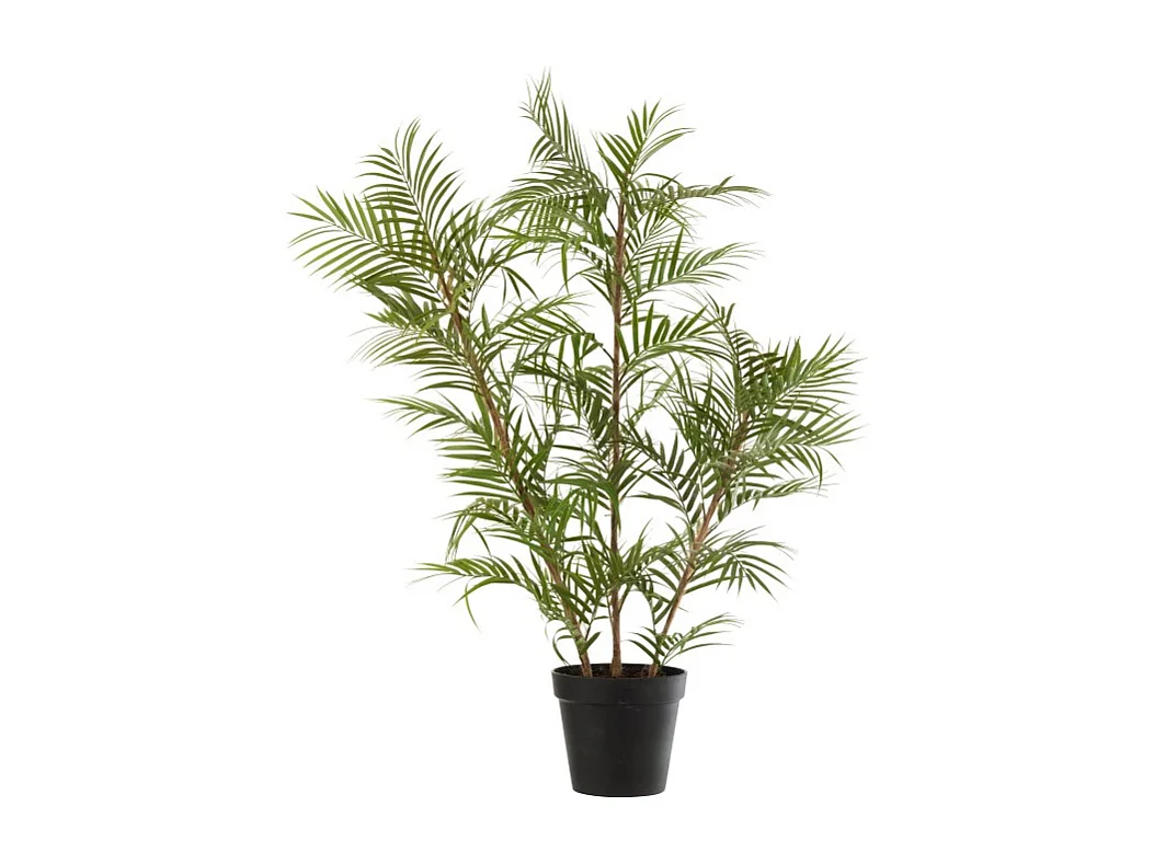 Palmera en maceta de tela verde 60x31x114 cm
