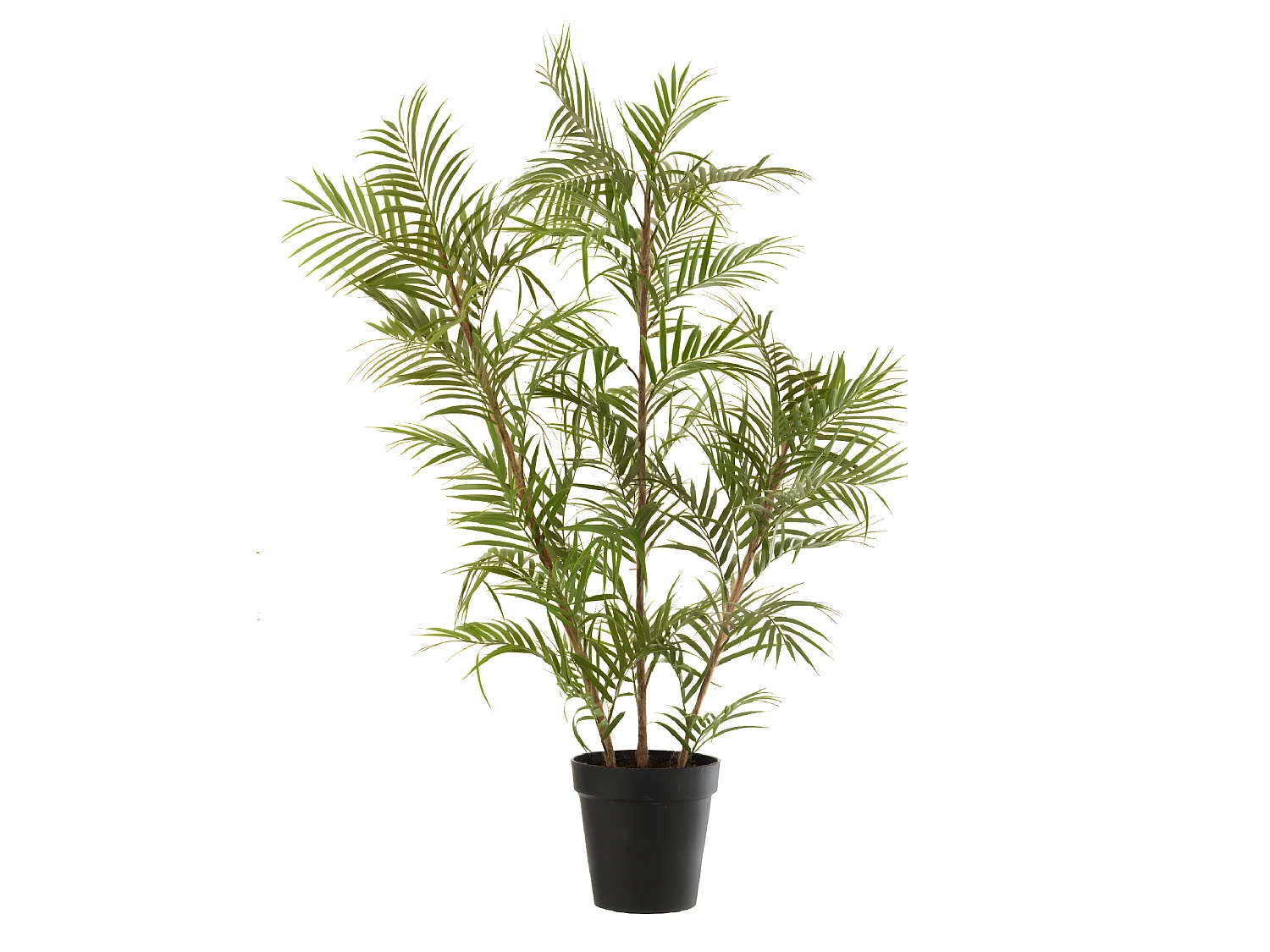 Palmera en maceta de tela verde 60x31x114 cm