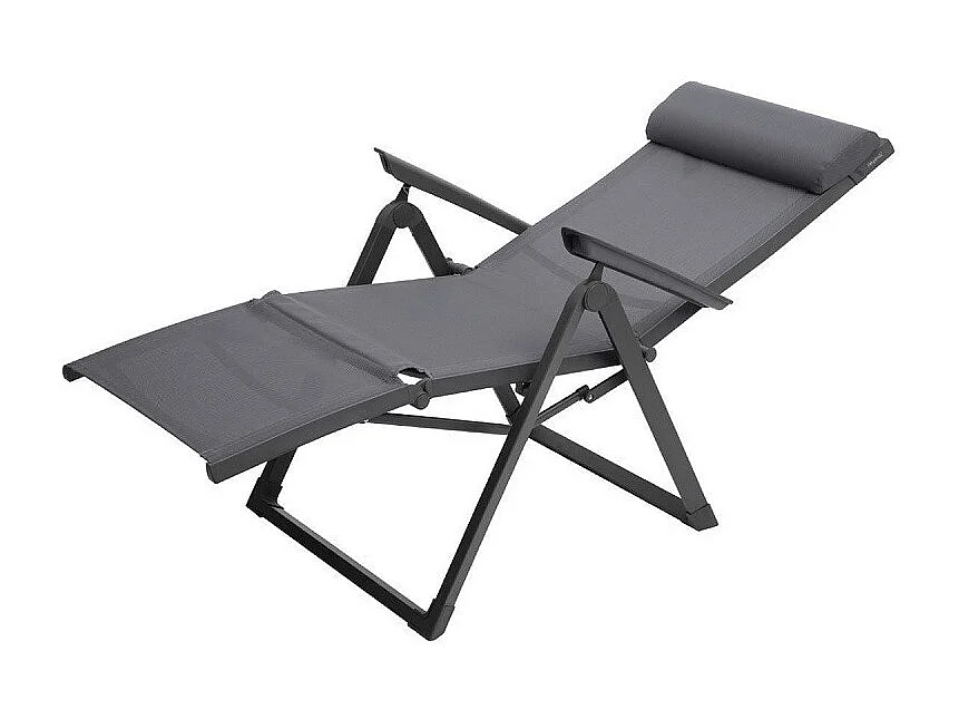 Chaise longue Decima Hespéride ardoise/quartz