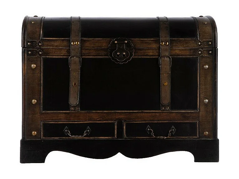 Set de 3 Malles en Bois "British" Marron