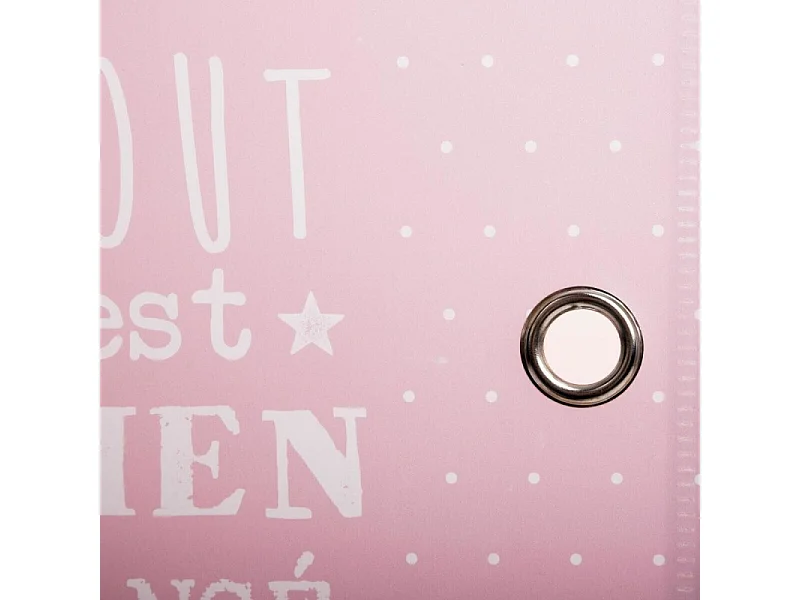 Colonne de Rangement "Château" 140cm Rose & Blanc