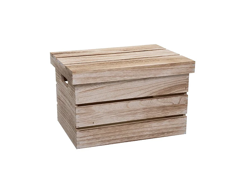 Lot de 3 Boîtes de Rangement "Warm" 38cm Naturel