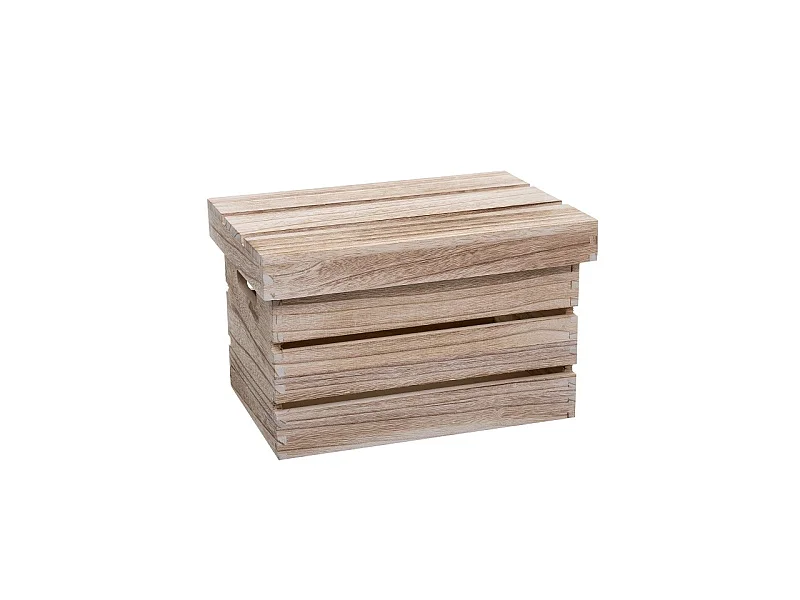 Lot de 3 Boîtes de Rangement "Warm" 38cm Naturel