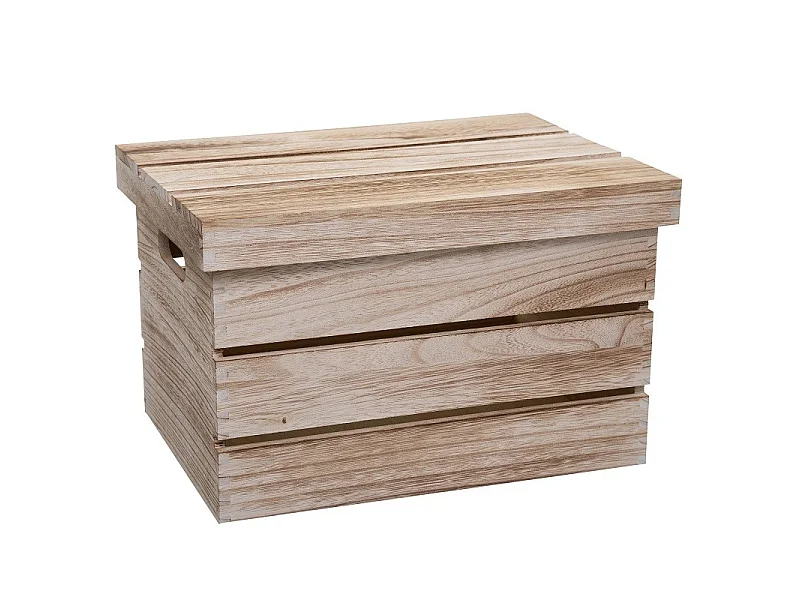 Lot de 3 Boîtes de Rangement "Warm" 38cm Naturel