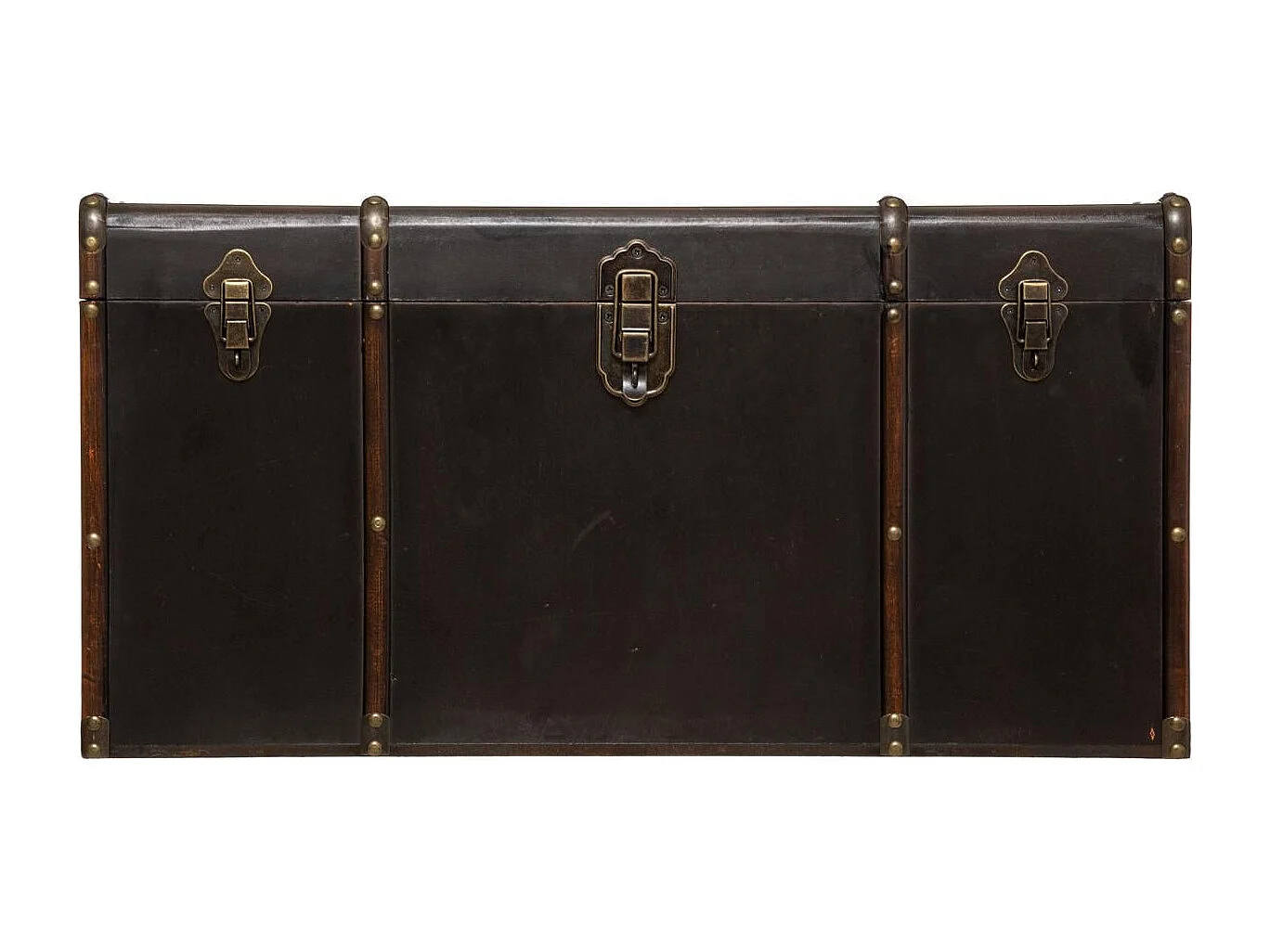 Lot de 3 Malles de Rangement "British" 80cm Marron