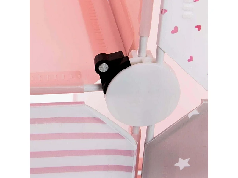 Casier de Rangement "Château" 111cm Rose