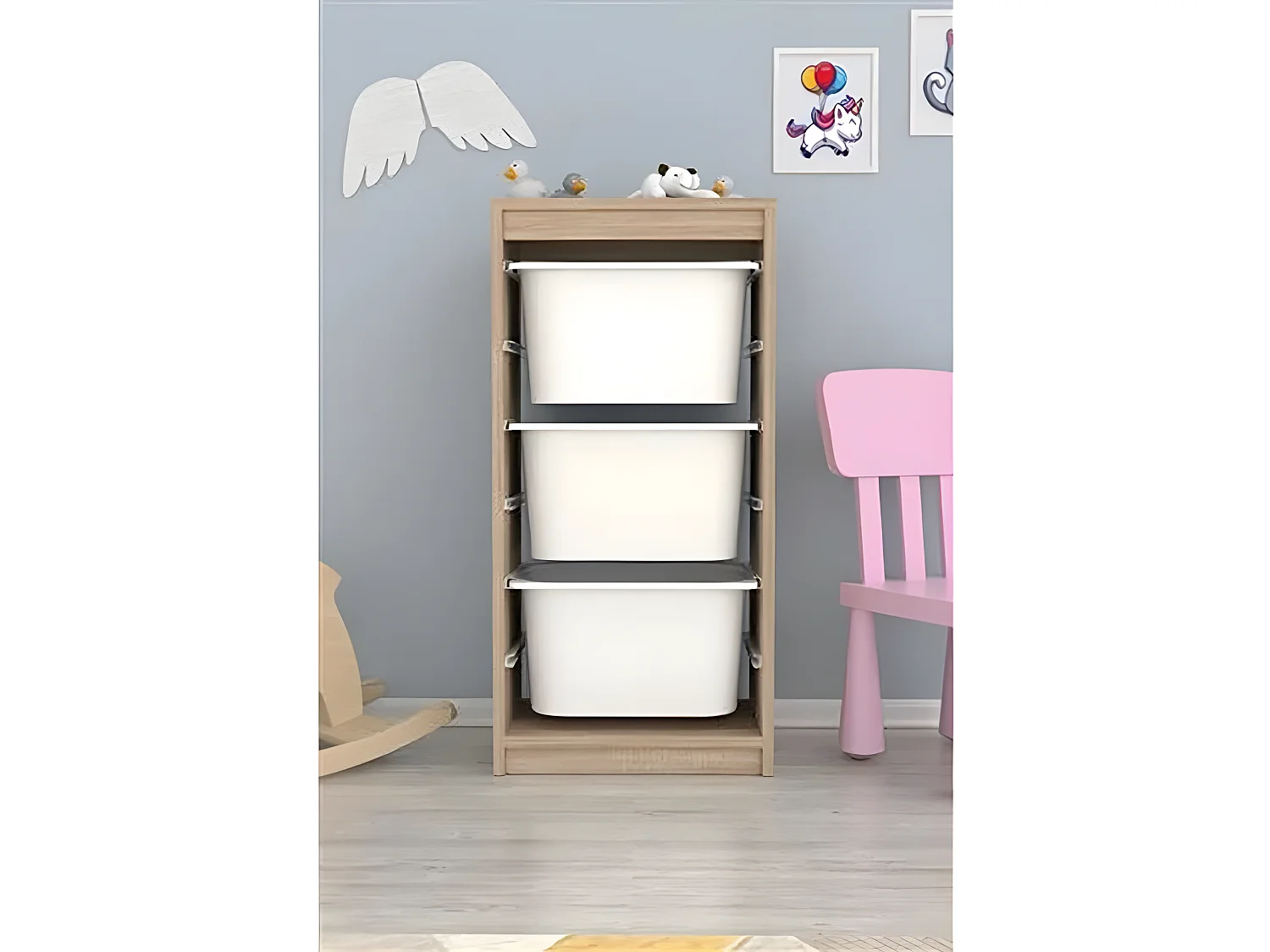 Commode enfant Cosmo 3 tiroirs - Naturel clair