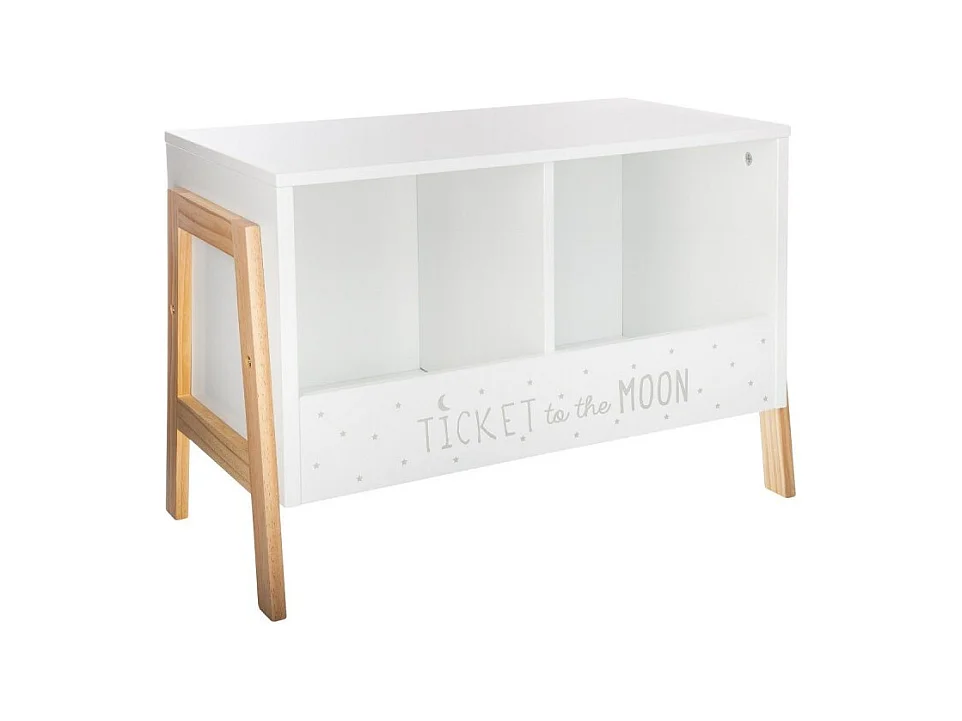 Meuble de Rangement 2 Casiers "Moon" 60cm Blanc