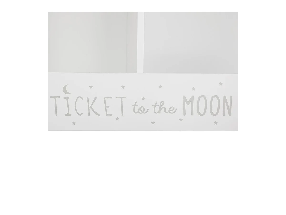 Meuble de Rangement 2 Casiers "Moon" 60cm Blanc