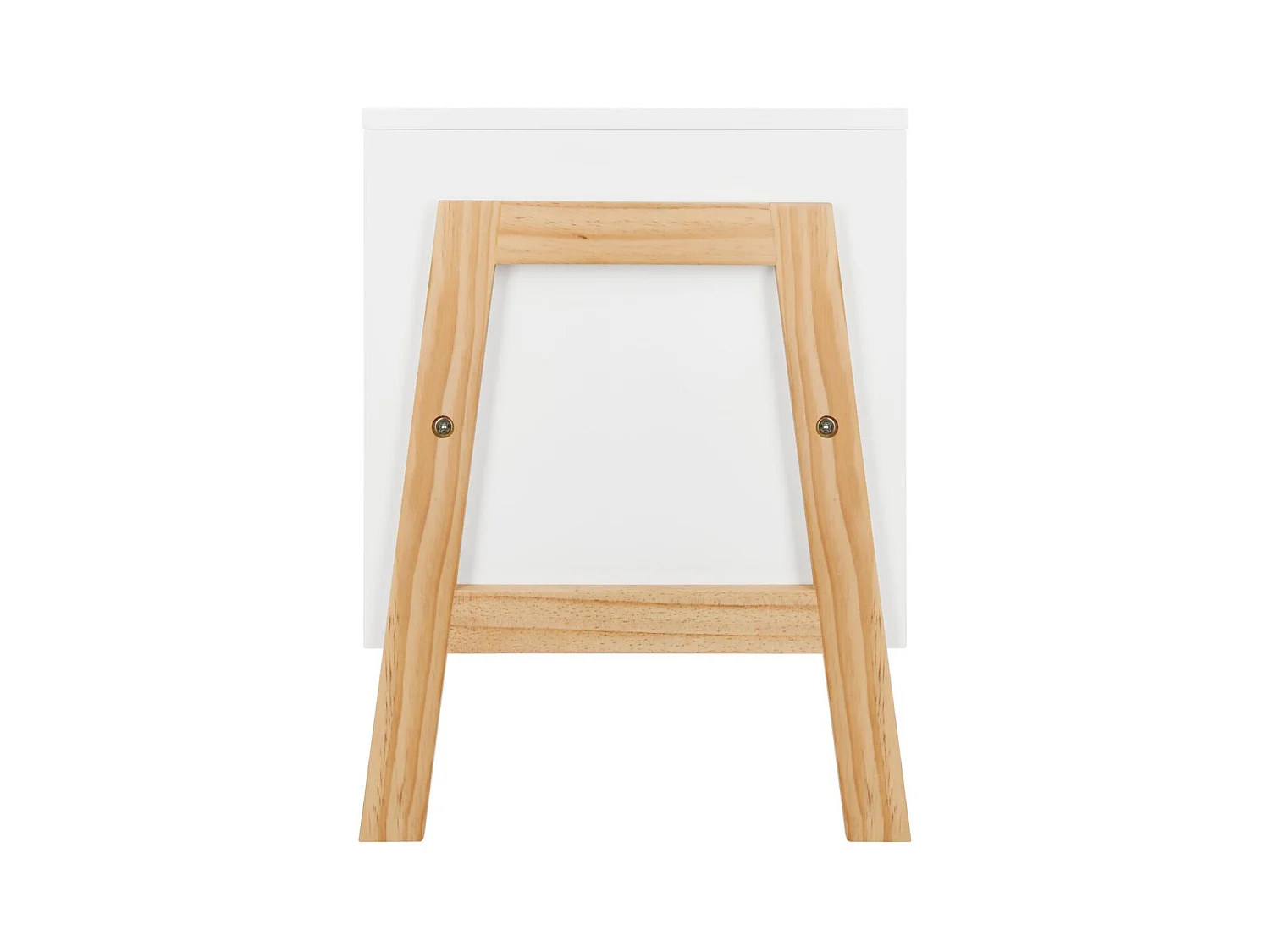 Meuble de Rangement 2 Casiers "Moon" 60cm Blanc