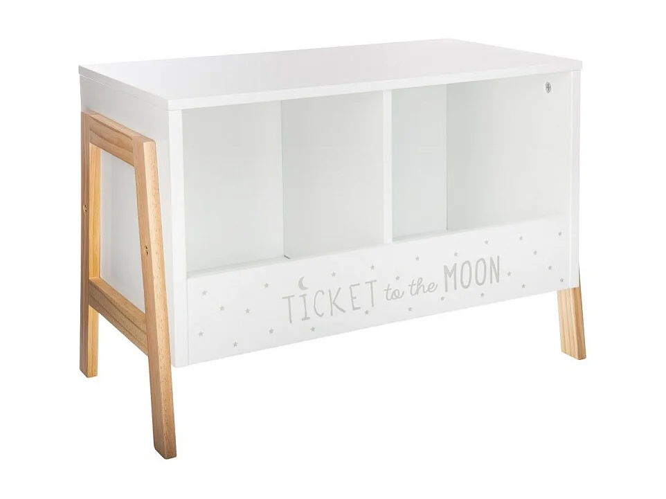 Meuble de Rangement 2 Casiers "Moon" 60cm Blanc