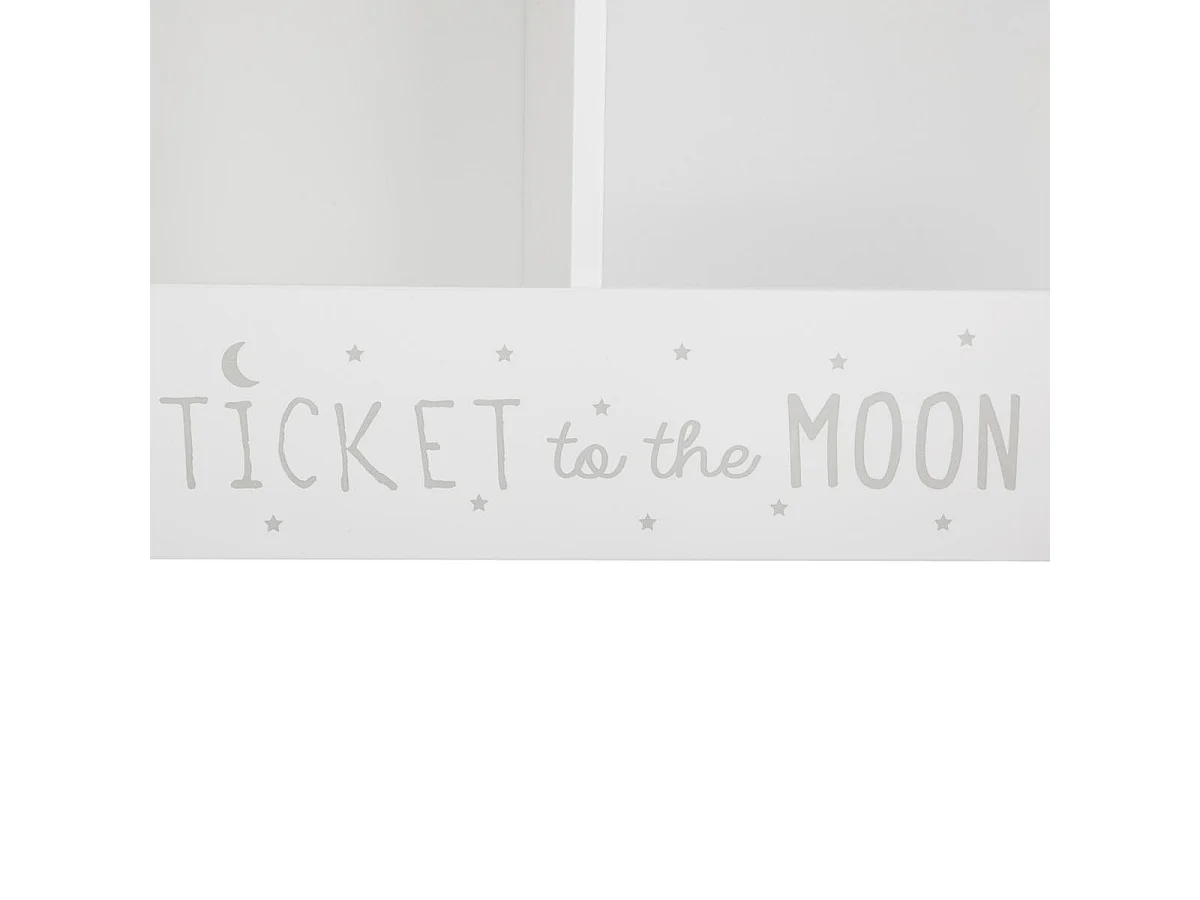 Meuble de Rangement 2 Casiers "Moon" 60cm Blanc