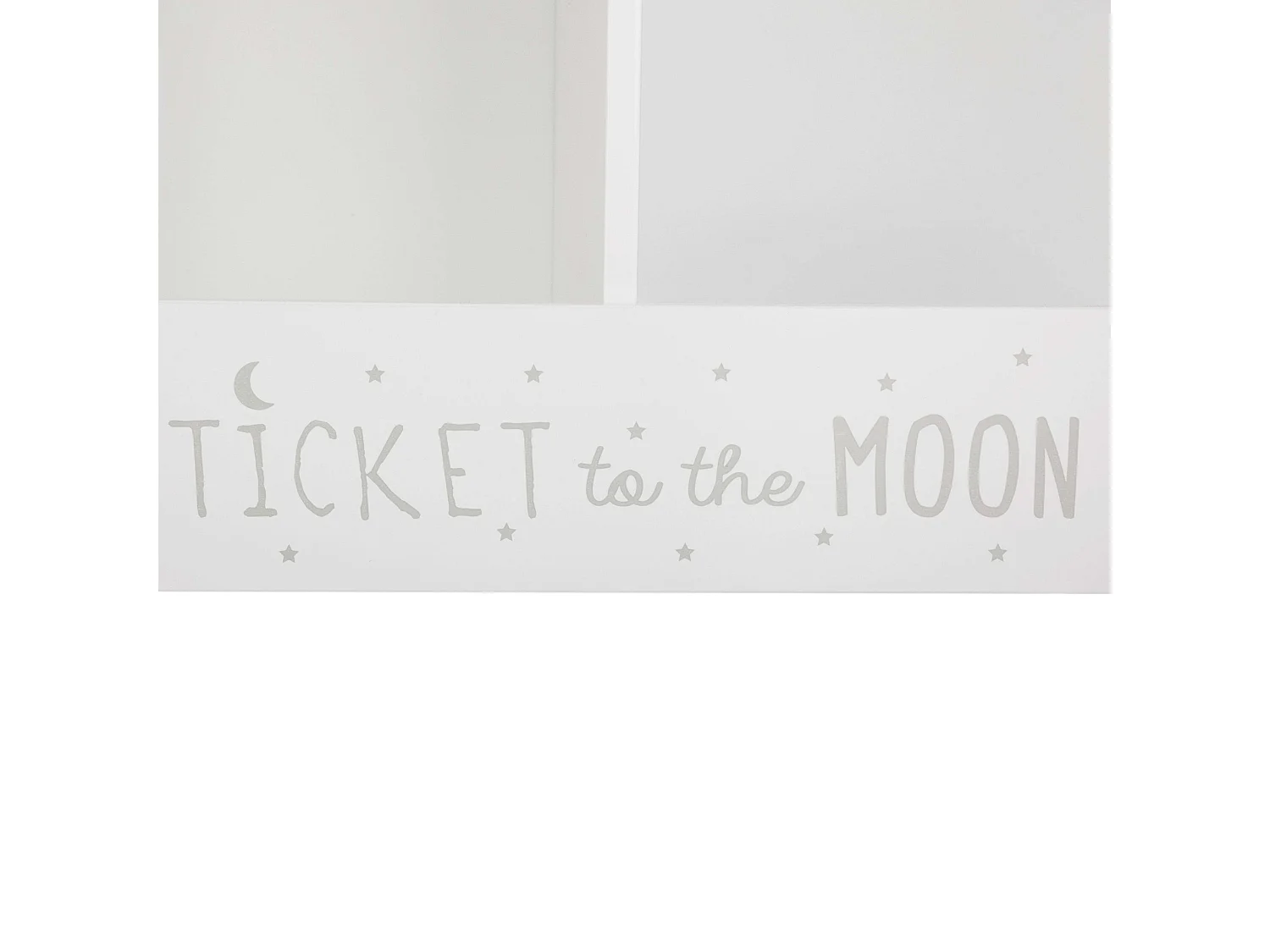 Meuble de Rangement 2 Casiers "Moon" 60cm Blanc