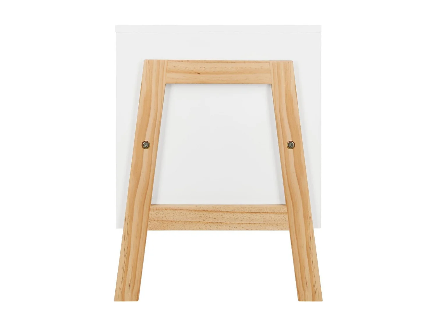 Cômoda infantil com 2 gavetas, carvalho branco e claro, 60 cm