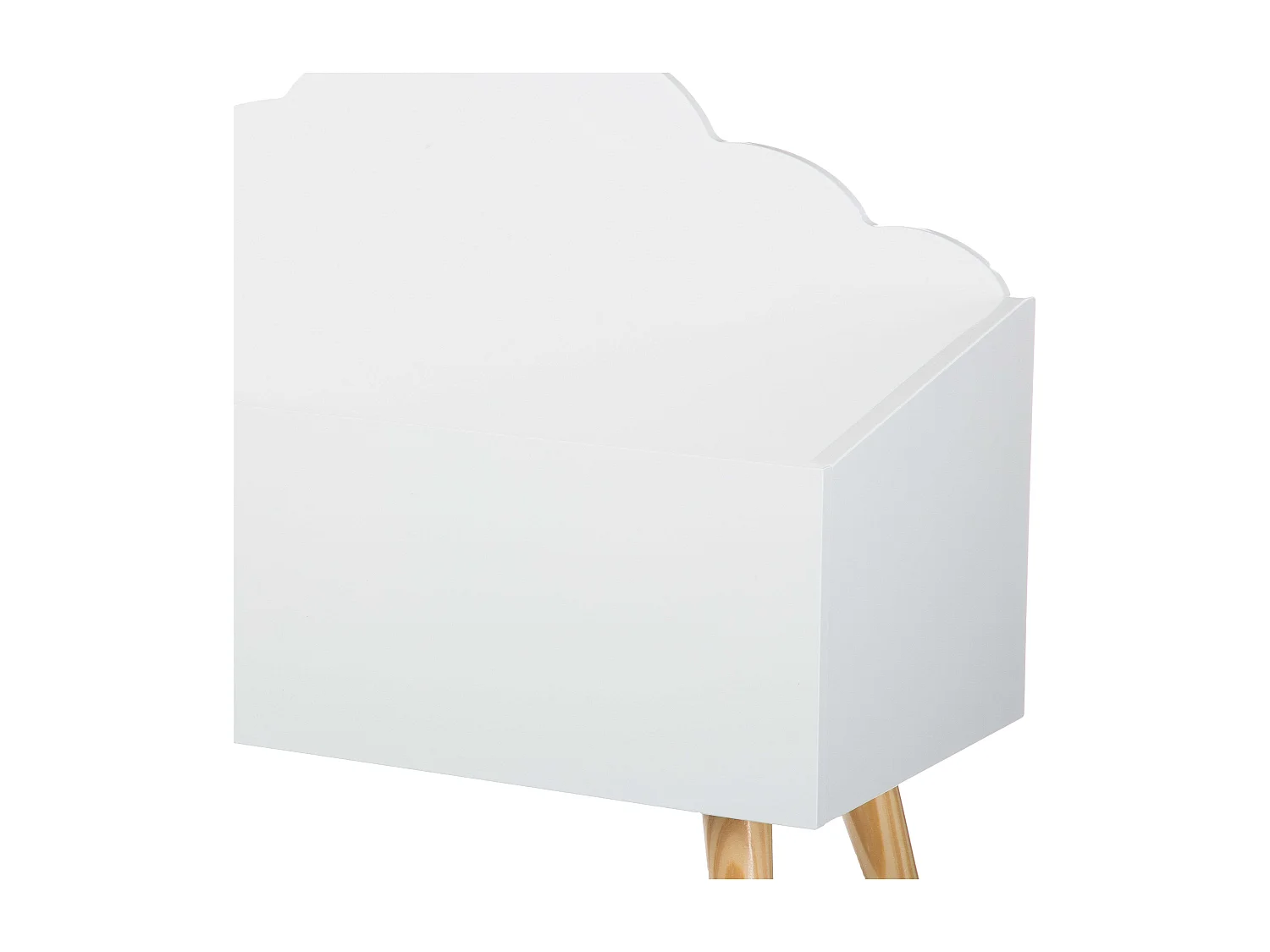 Coffre de Rangement "Nuage" 58cm Blanc