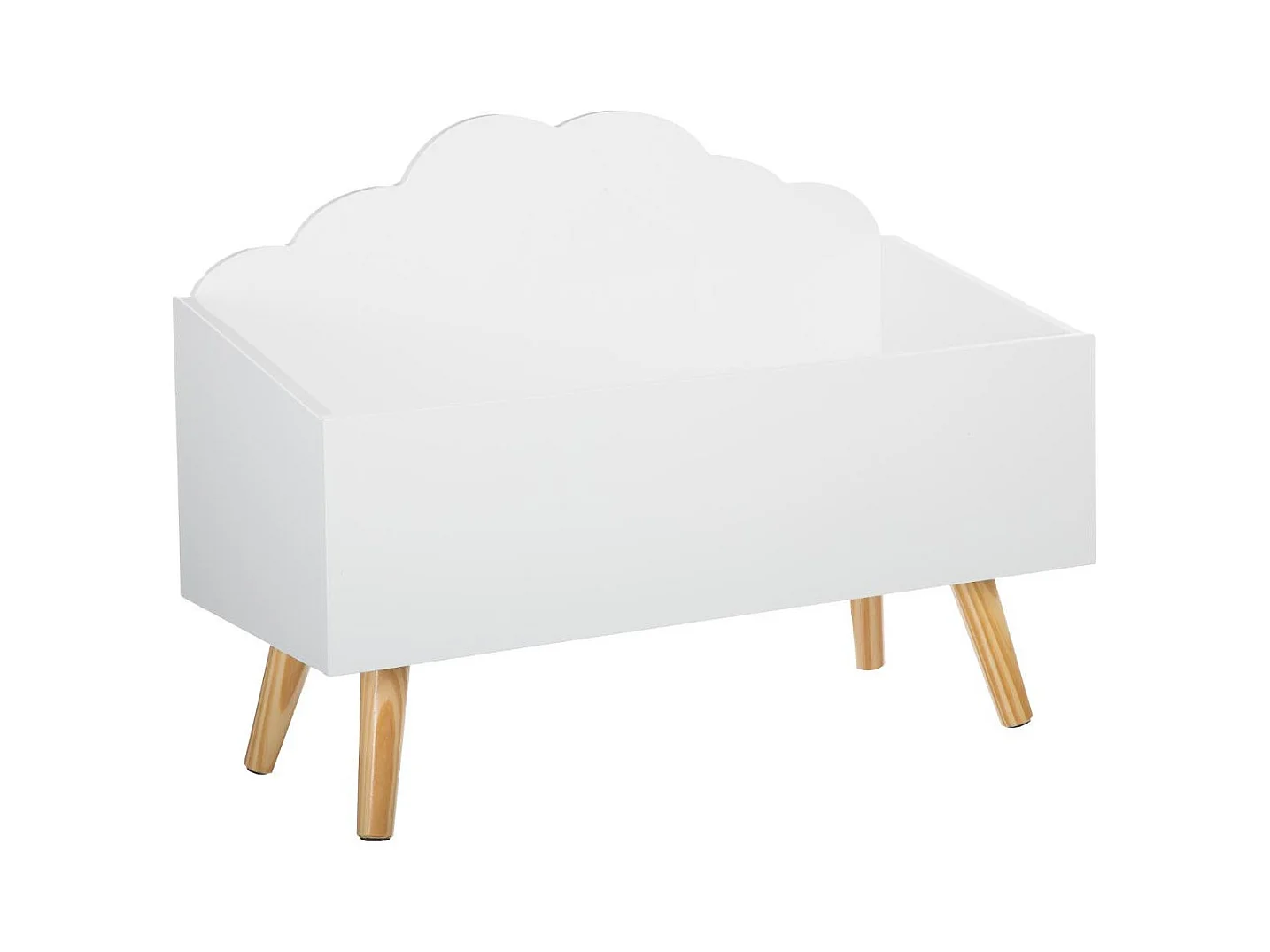 Coffre de Rangement "Nuage" 58cm Blanc