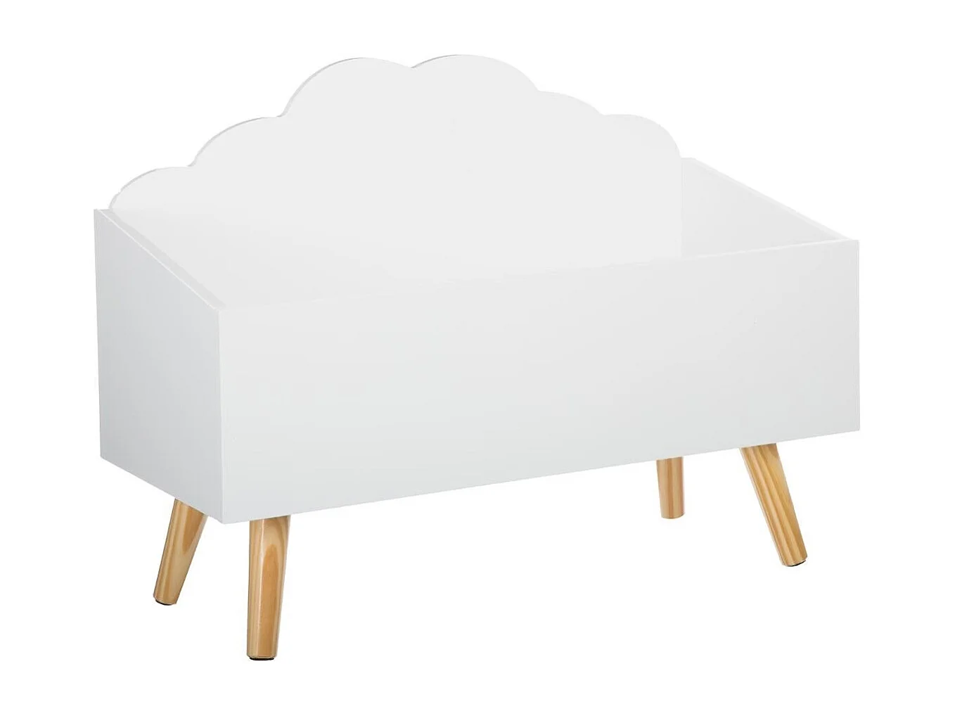 Coffre de Rangement "Nuage" 58cm Blanc