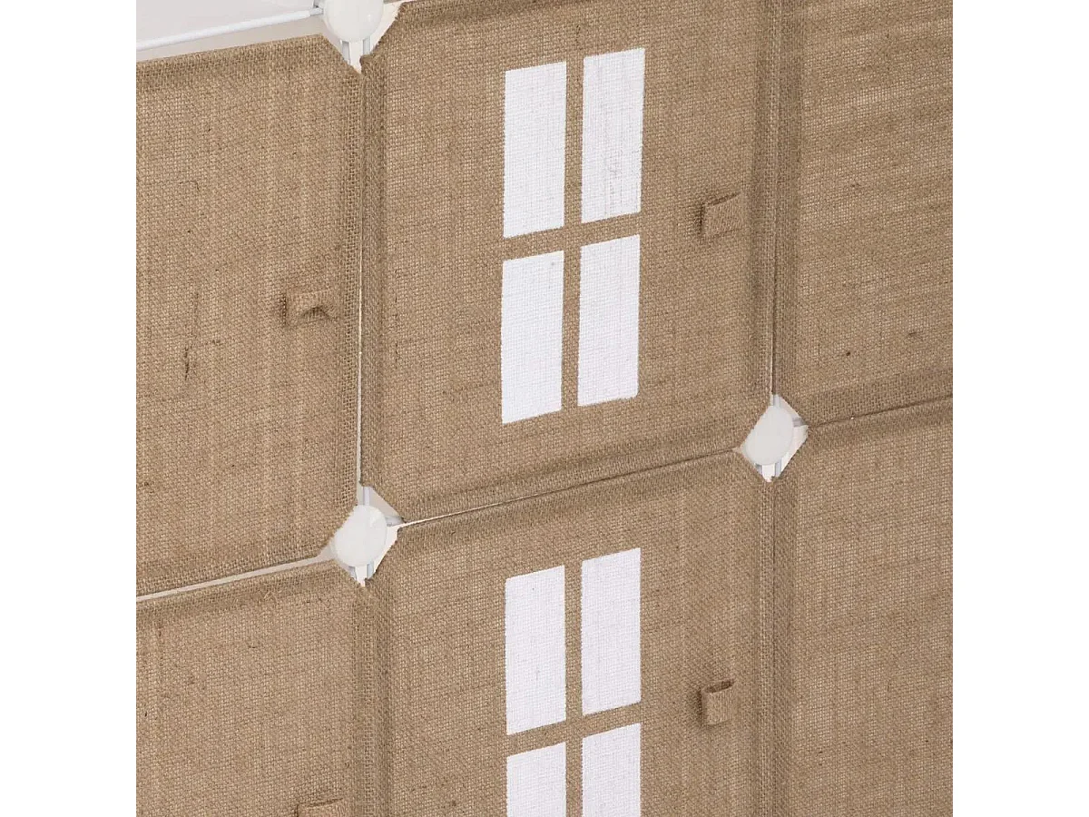 Rangement Enfant en Jute "Château" 109cm Beige